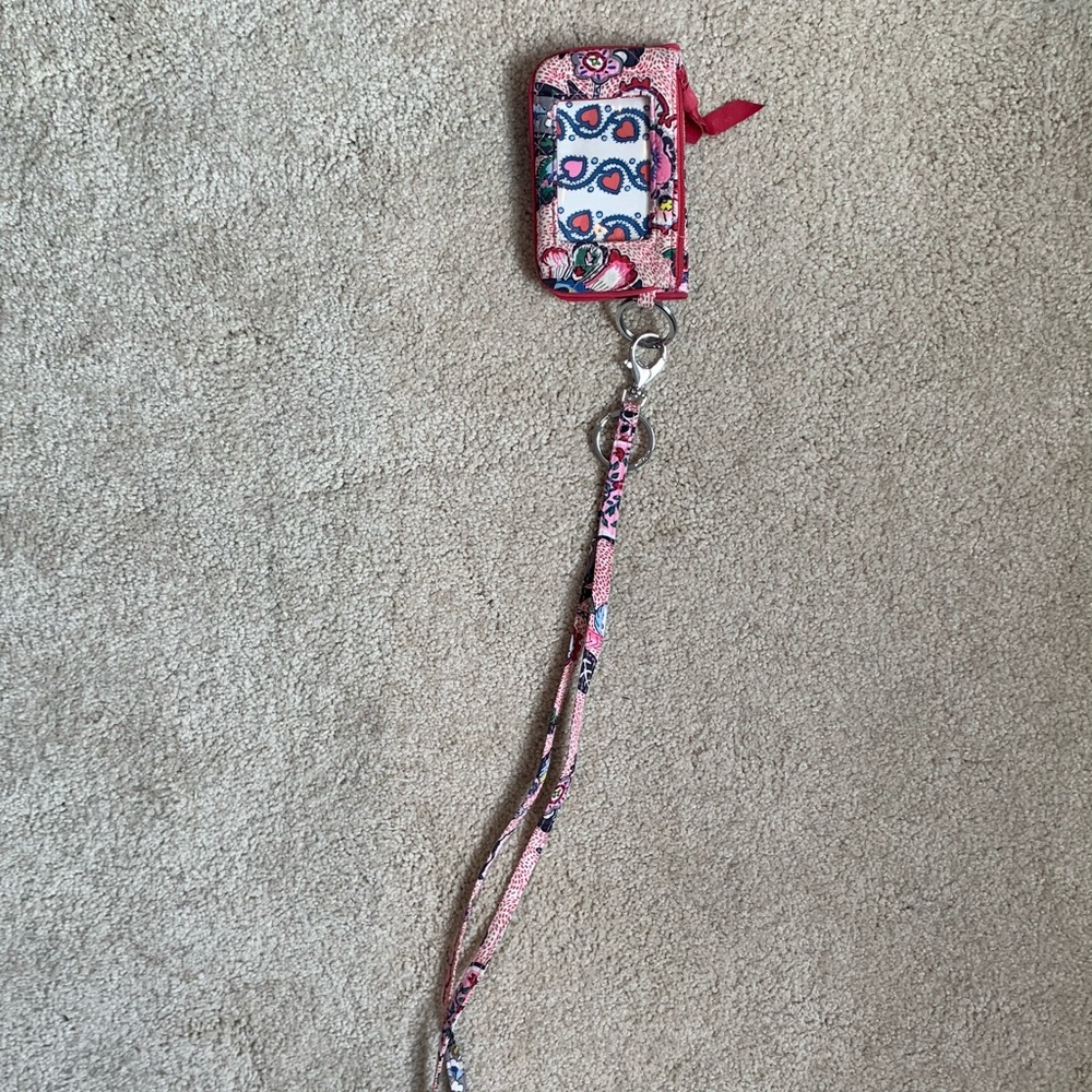 Vera Bradley lanyard and wallet